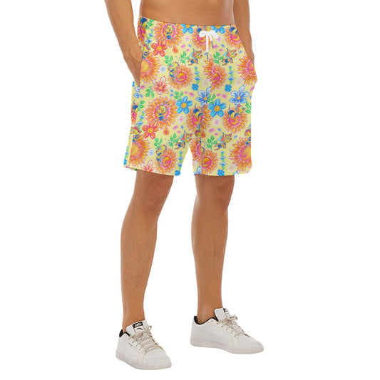 Buzzing Garden Buddy - Men’s Pocket Beach Shorts