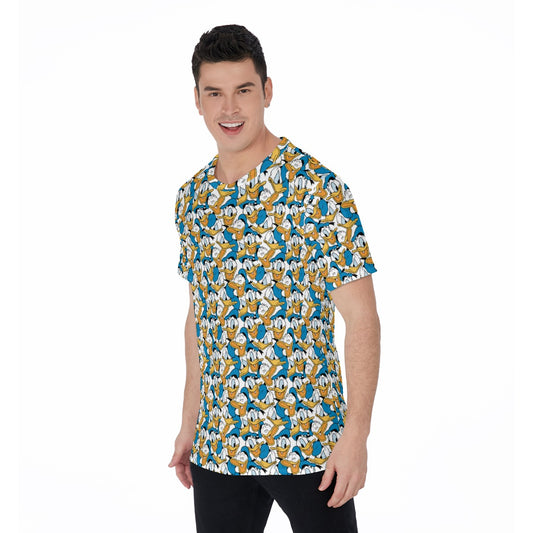 Many Faces of Feisty Duck - Men's Short Sleeve T-Shirt