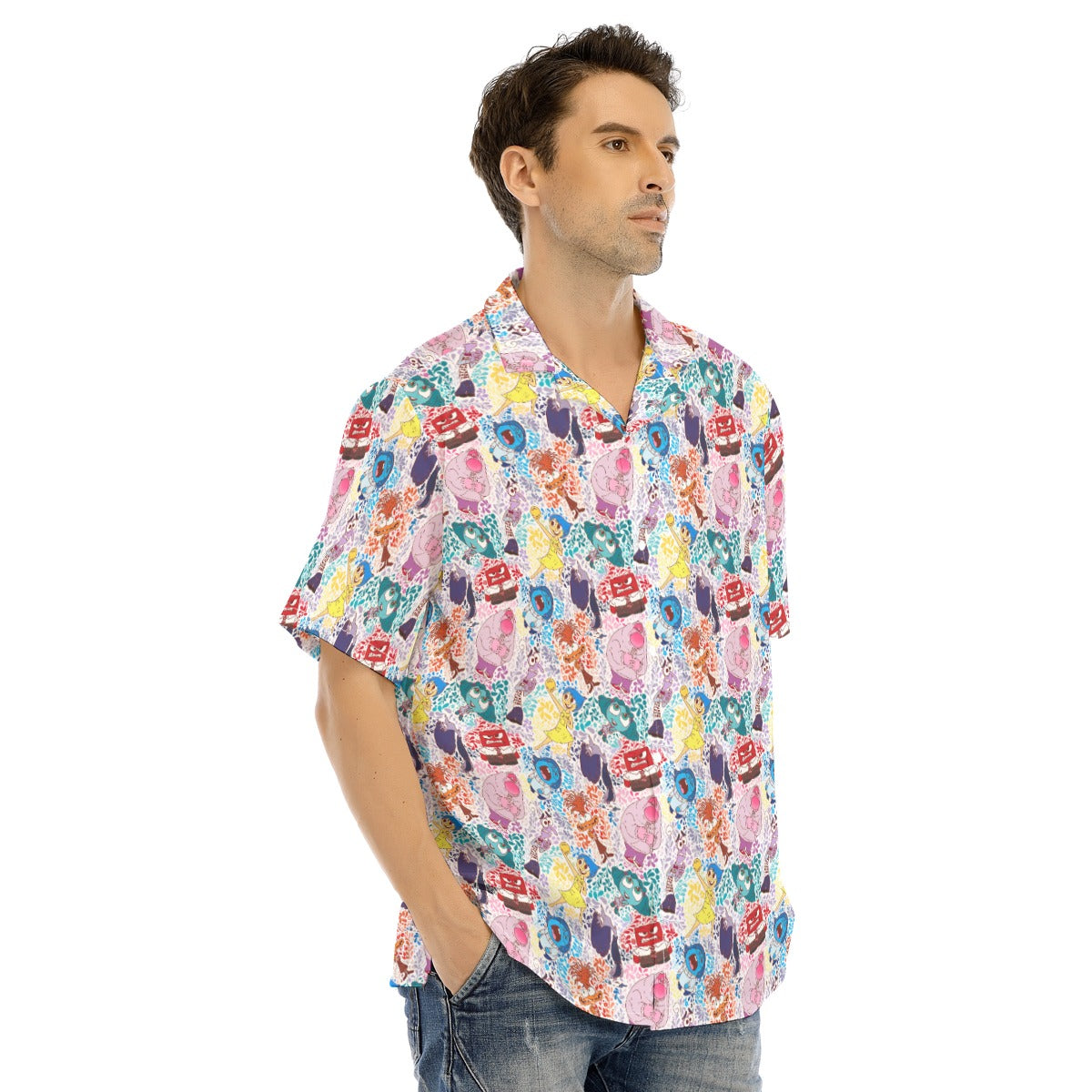 Floral Emotions - Men's Hawaiian Button Up Shirt
