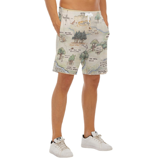 Hundred Acre Map - Men’s Pocket Beach Shorts