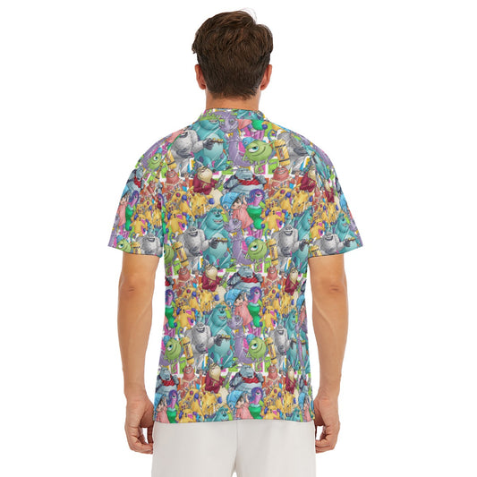 Monster Mayhem Sketched - Men's Polo Shirt