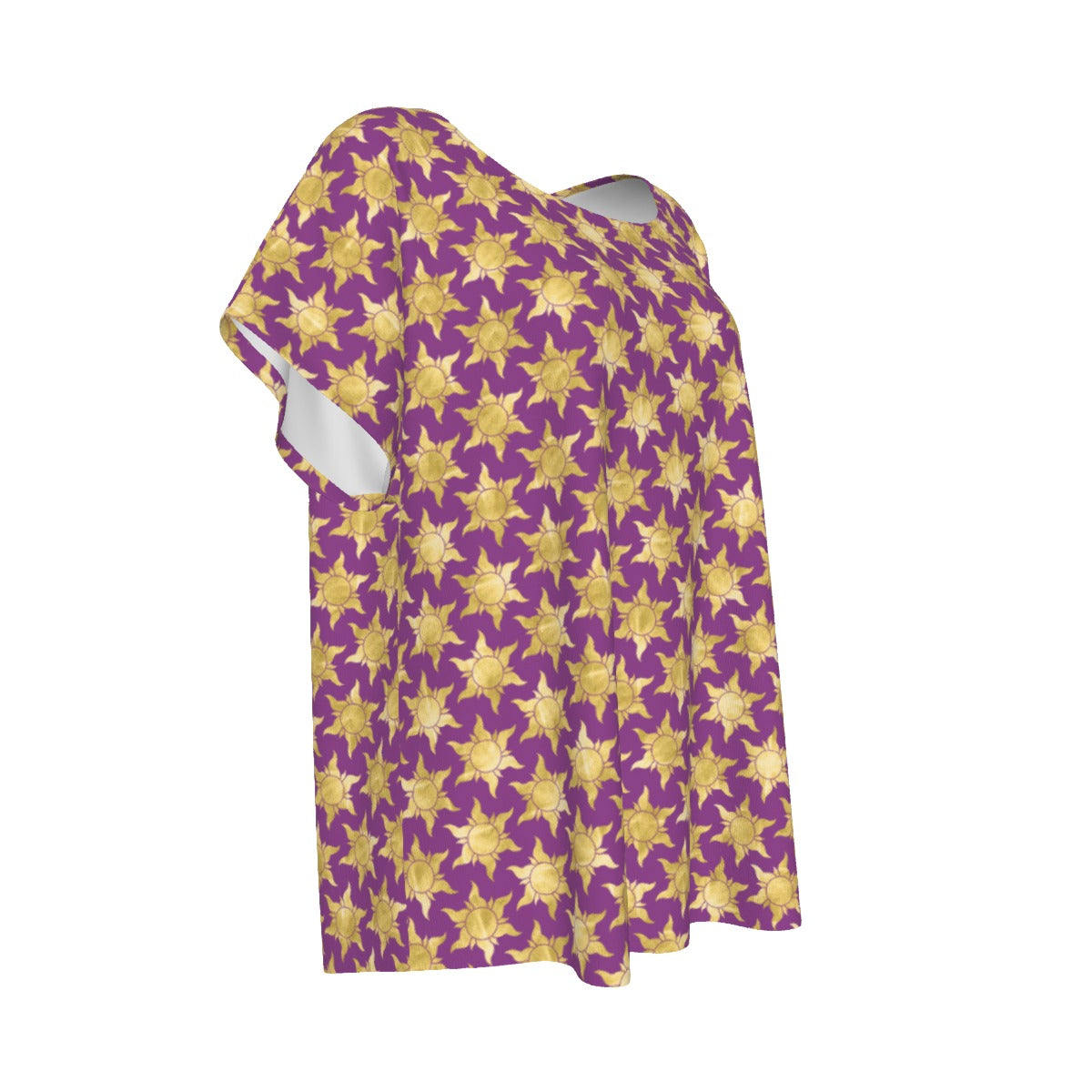 Golden Sun Symbols - Women’s Relaxed Fit Scoop Tee
