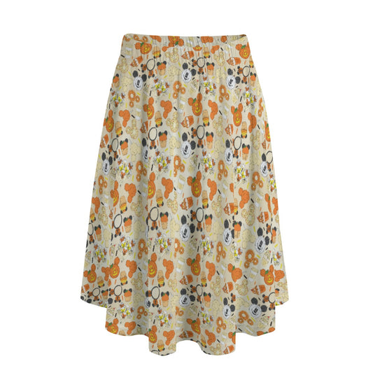 Halloween Snack Treats - Women’s Pocket Midi Skirt