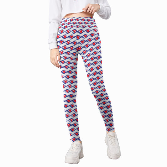 Nautical Cruise Logo Print - Kid's Leggings