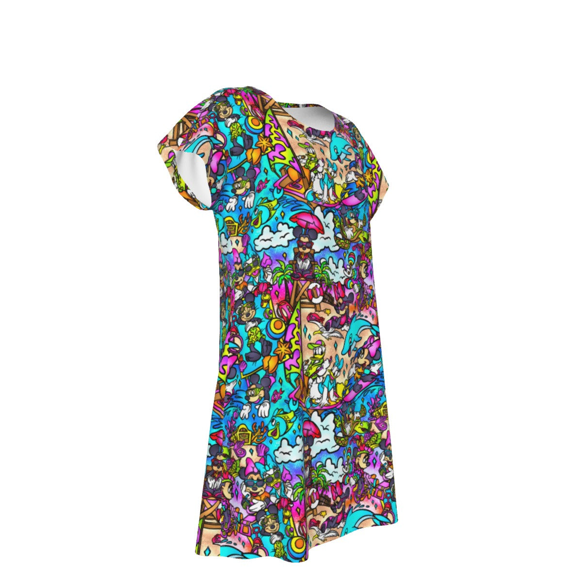 Island Beach Bash - Women's T-Shirt Dress