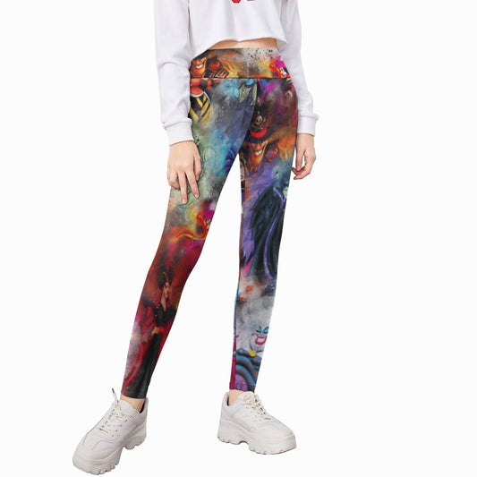 Watercolor Wicked Villains - Kid's Leggings