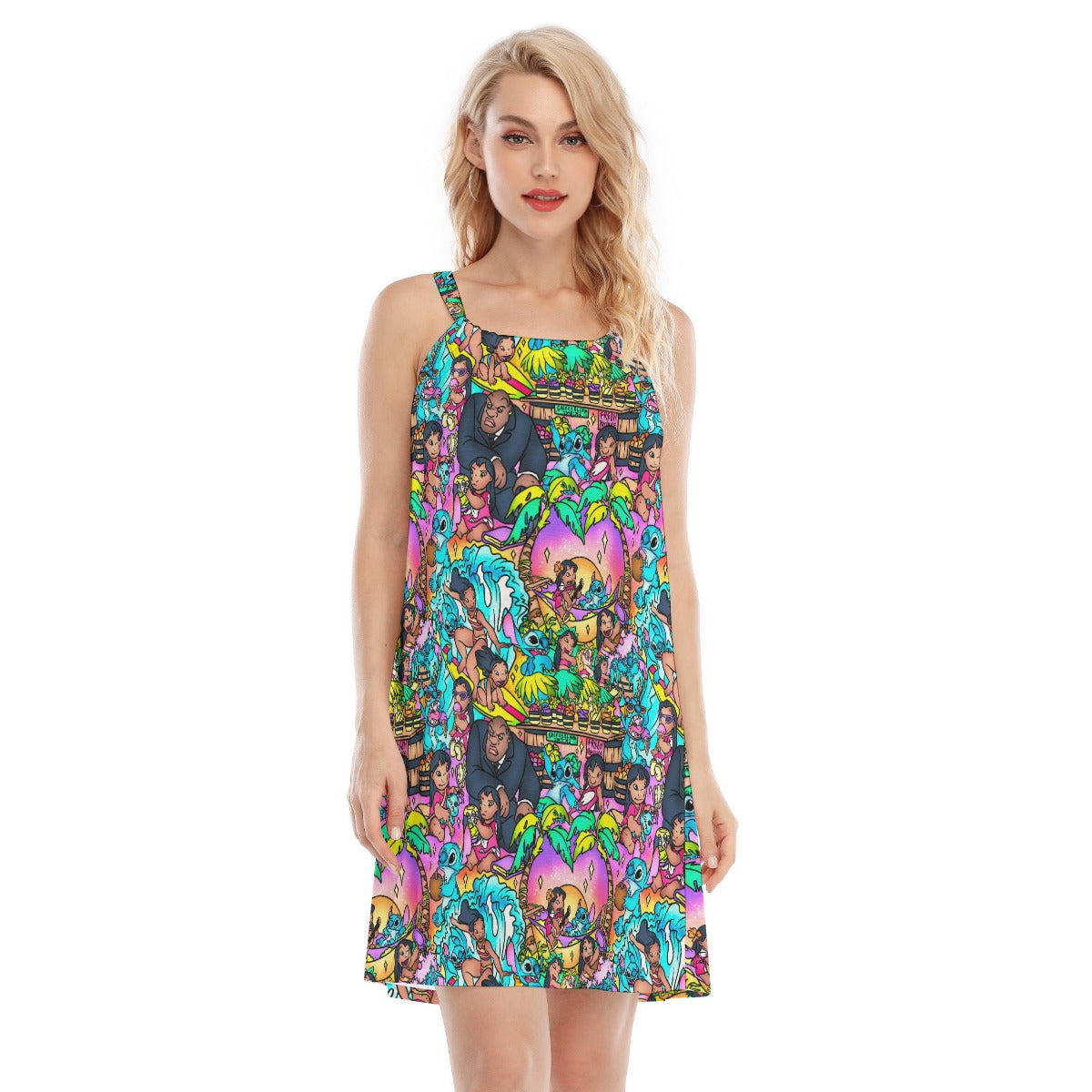 Ohana Island Storybook Scenes - Women’s Adjustable Sundress