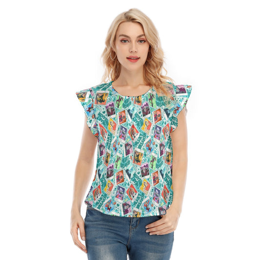 Heartbreaker Villaintine - Women’s Flutter Sleeve Top