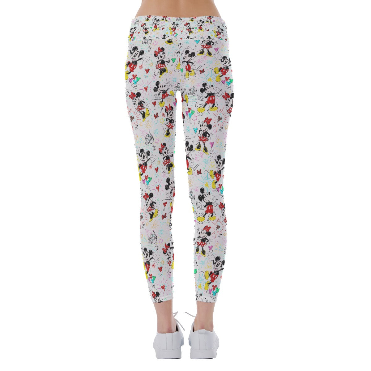 Doodle Mouse Magic - Women's Yoga Leggings