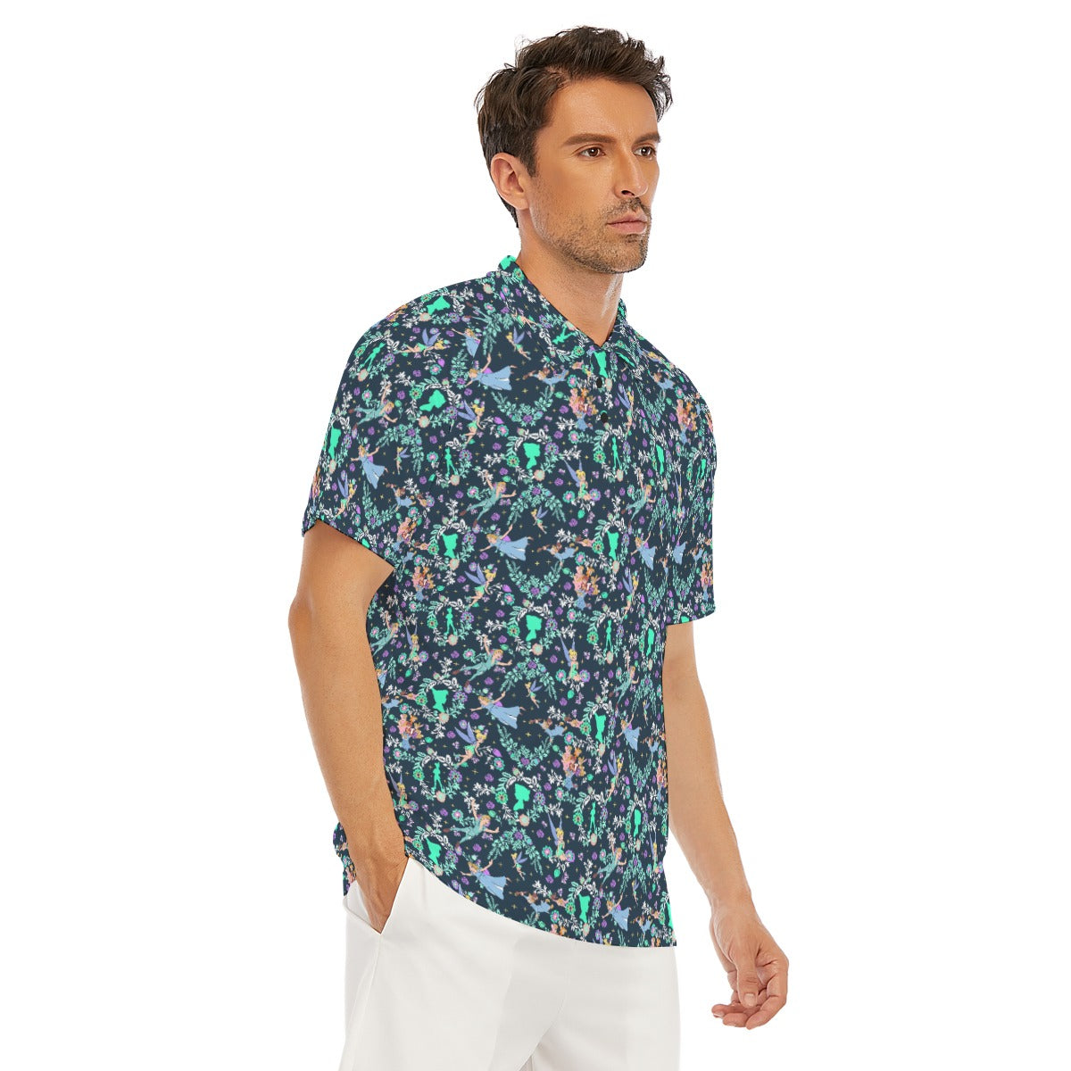 Garden Whimsy - Neverland Flight - Men's Polo Shirt