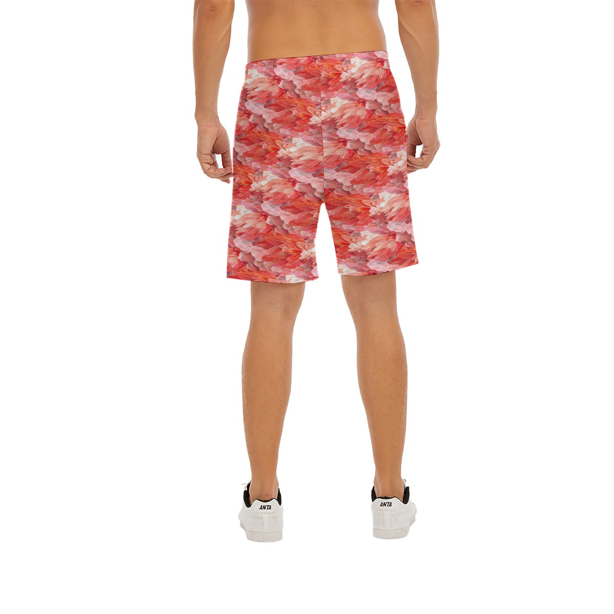 Animal Print - Flamingo - Men’s Pocket Beach Shorts