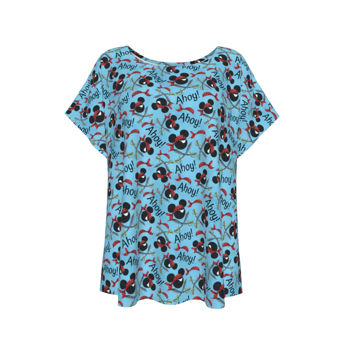 Pirate Mouse Ahoy! - Women’s Relaxed Fit Scoop Tee