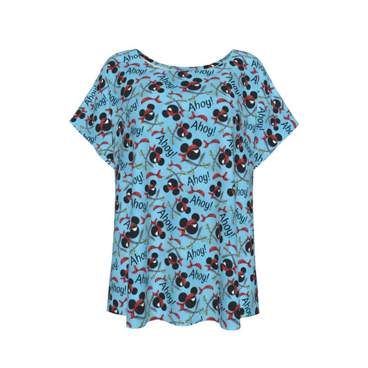 Pirate Mouse Ahoy! - Women’s Relaxed Fit Scoop Tee