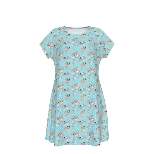 Spring Bunny Costume Crew - Women's T-Shirt Dress