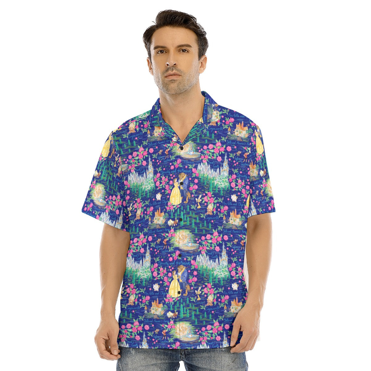 Enchanted Forest Romance - Men's Hawaiian Button Up Shirt