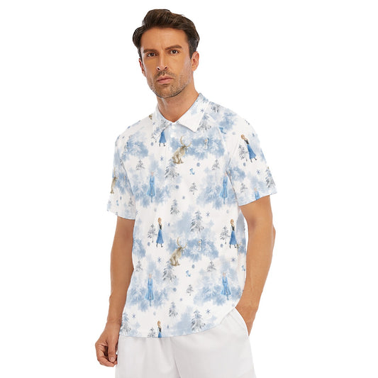Enchanted Winter Landscape - Men's Polo Shirt