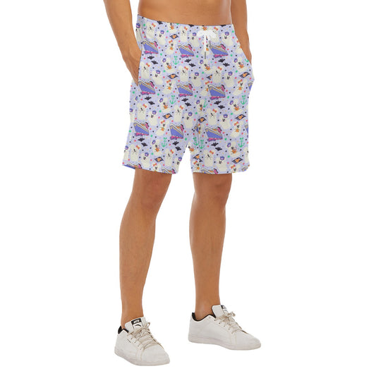Spooky Sea Ghosts - Men’s Pocket Beach Shorts