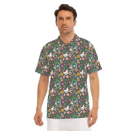Polynesian Princess Icons - Men's Polo Shirt