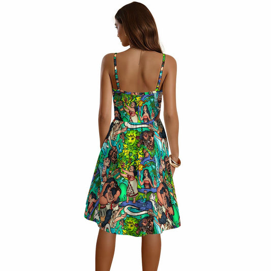 Ocean Voyager Storybook Scenes - Women's Sweetheart Cami Dress