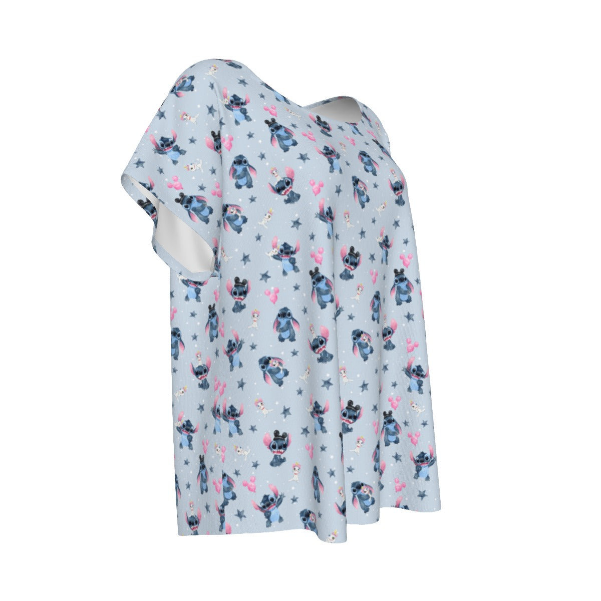 Happy Blue Alien - Women’s Relaxed Fit Scoop Tee