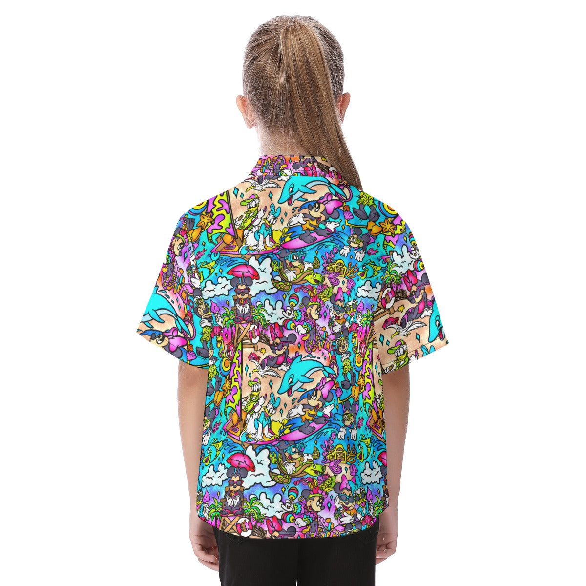 Island Beach Bash - Kid's Hawaiian Button Up Shirt