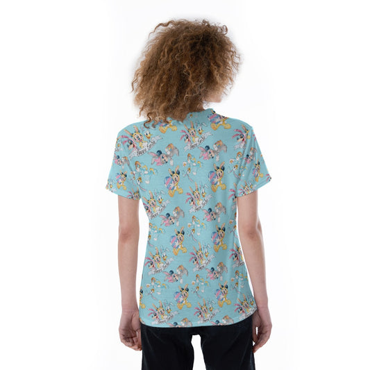 Spring Bunny Costume Crewumes - Women's Short Sleeve V-Neck T-Shirt