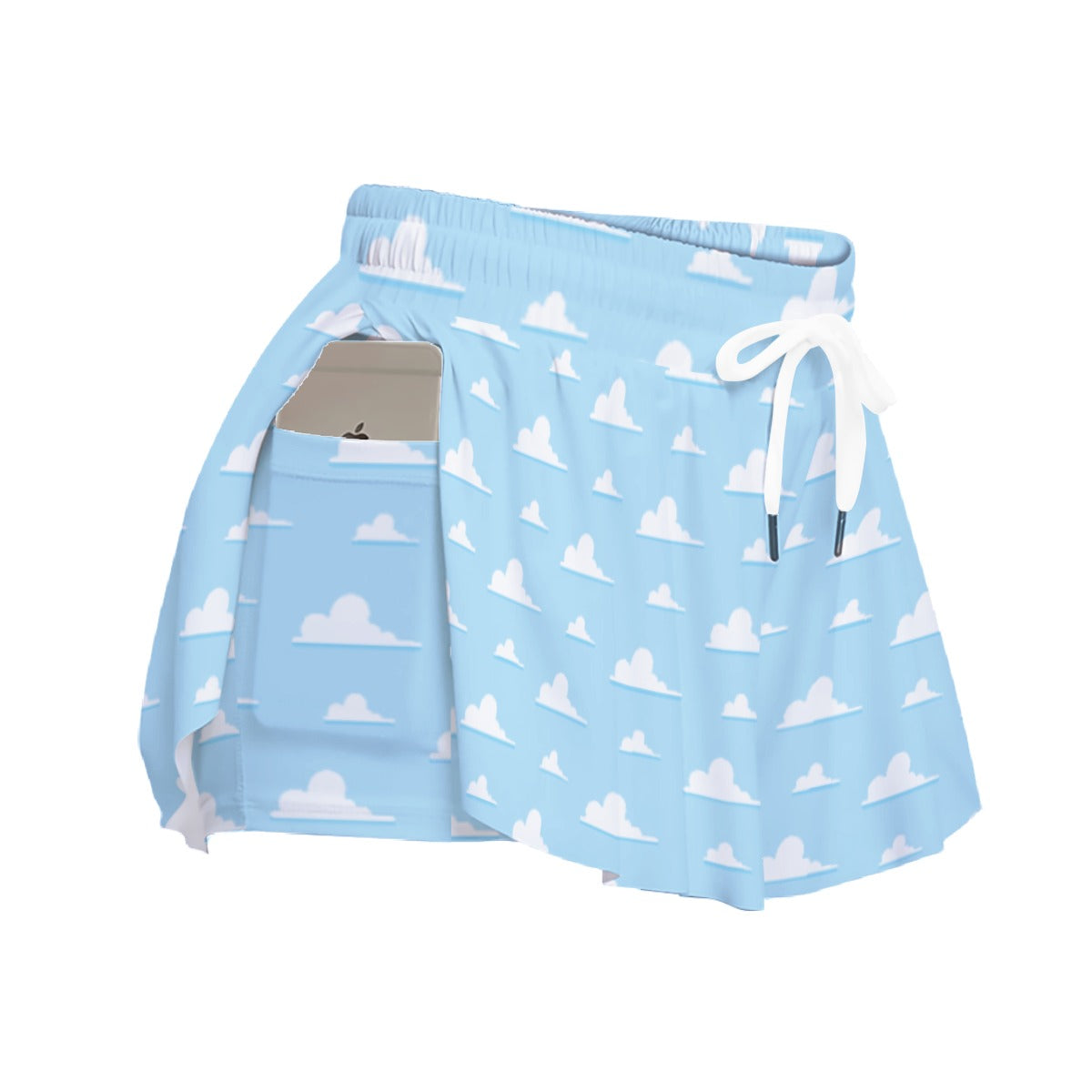 Andy’s Room Clouds - Women's Flowy Pocket Shorts