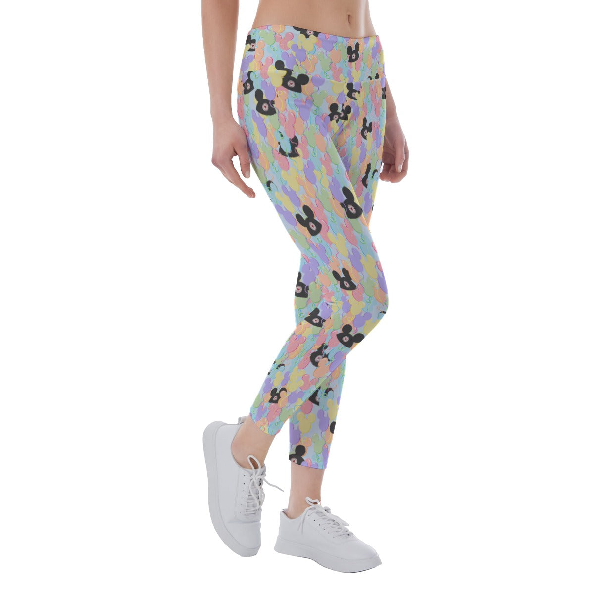 Pastel Mouse Ear Balloons - Women's Yoga Leggings