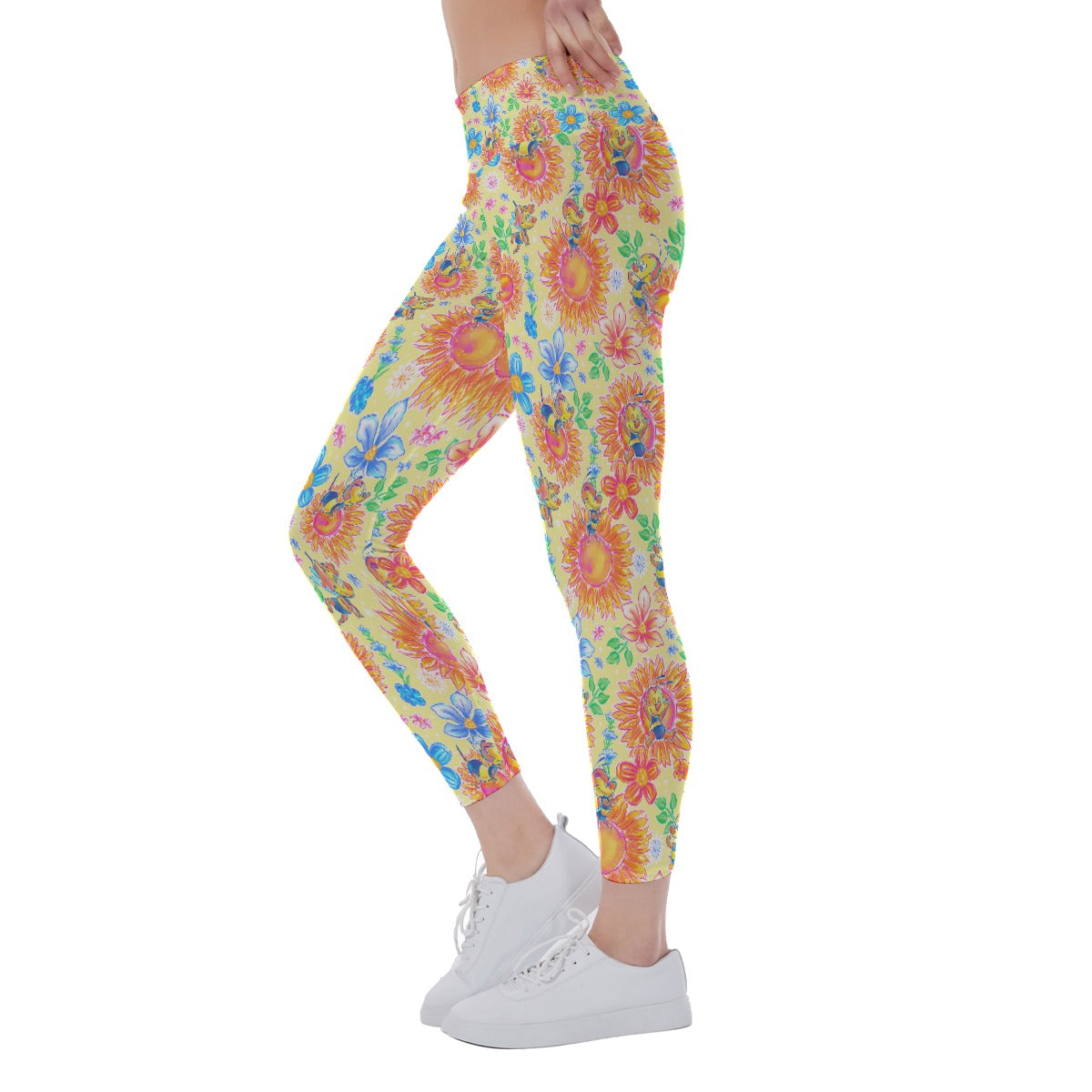 Buzzing Garden Buddy - Women's Yoga Leggings