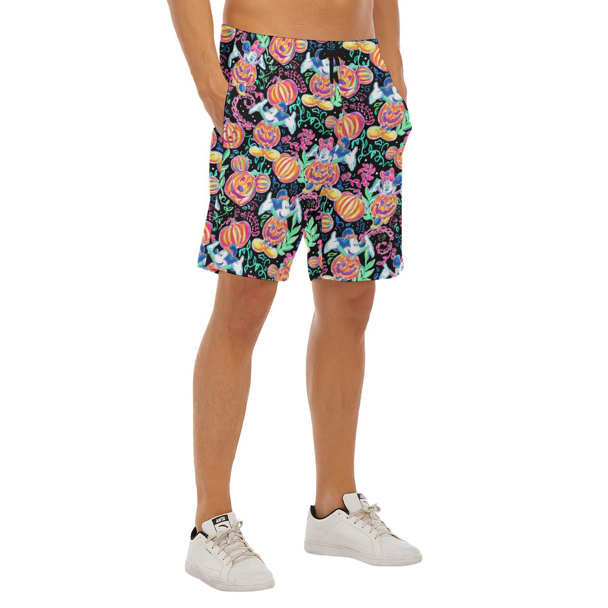 Mouse and Friends Pumpkin Parade - Men’s Pocket Beach Shorts