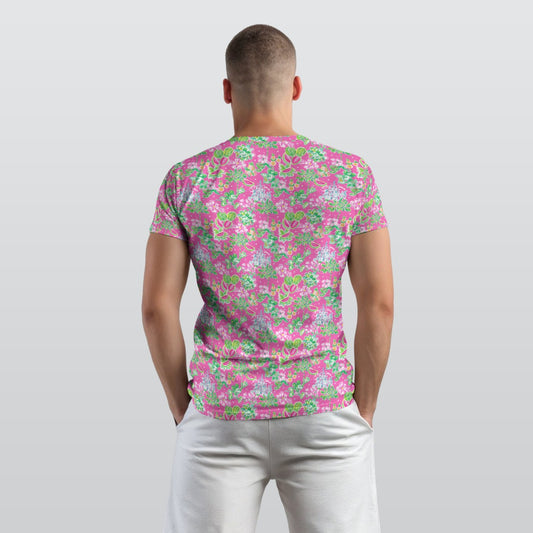 Bright Tropical Vibes - Watermelon Mouse Duo - Men's Short Sleeve T-Shirt