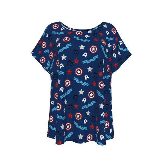 American Superhero - Women’s Relaxed Fit Scoop Tee