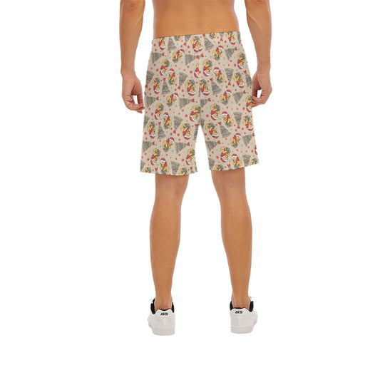 Cozy Bear Holiday Cheer - Men’s Pocket Beach Shorts