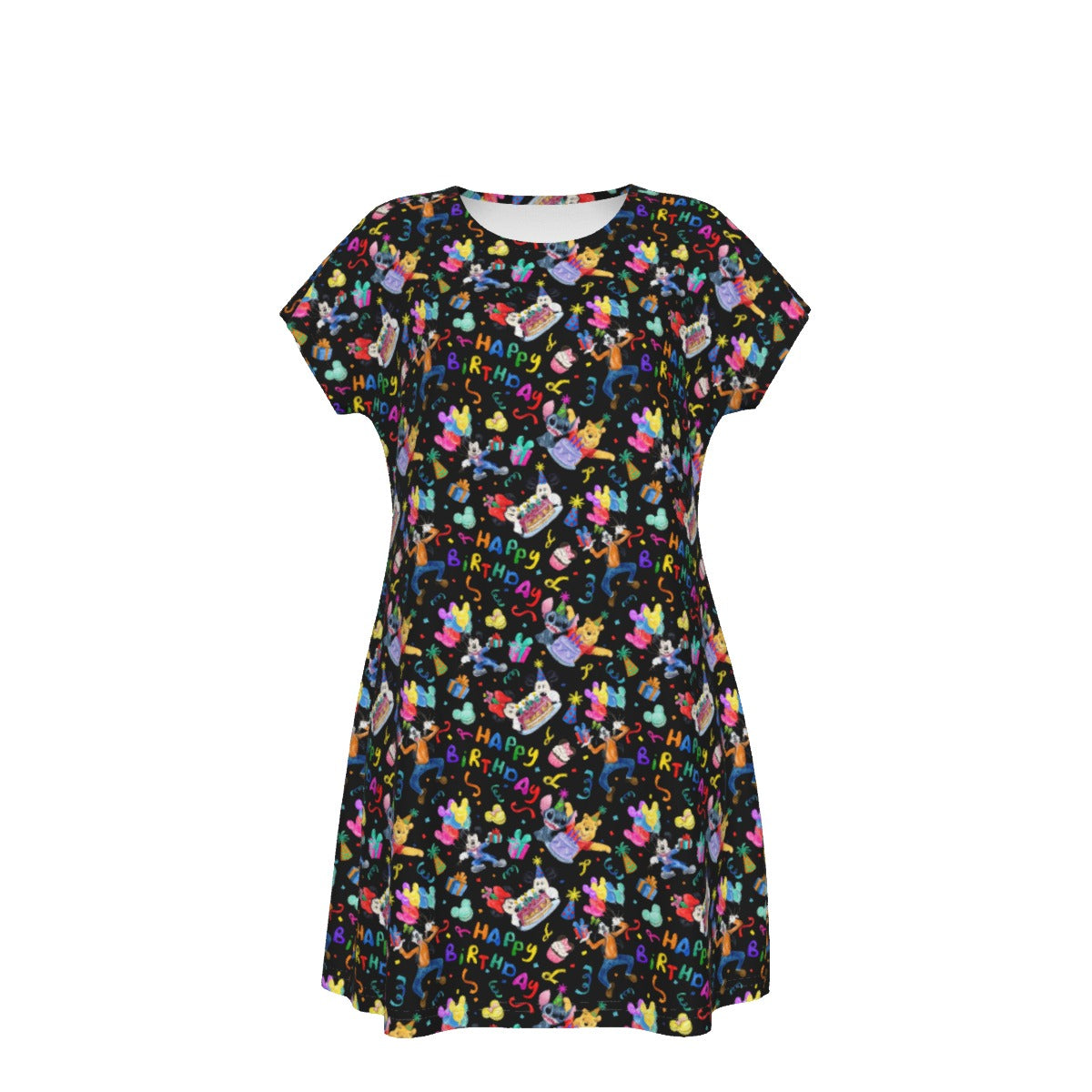 Happy Birthday Celebration - Women's T-Shirt Dress
