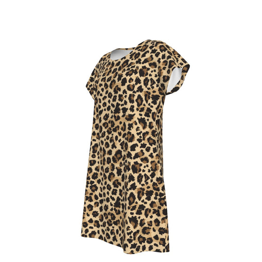 Animal Print - Cheetah - Women's T-Shirt Dress