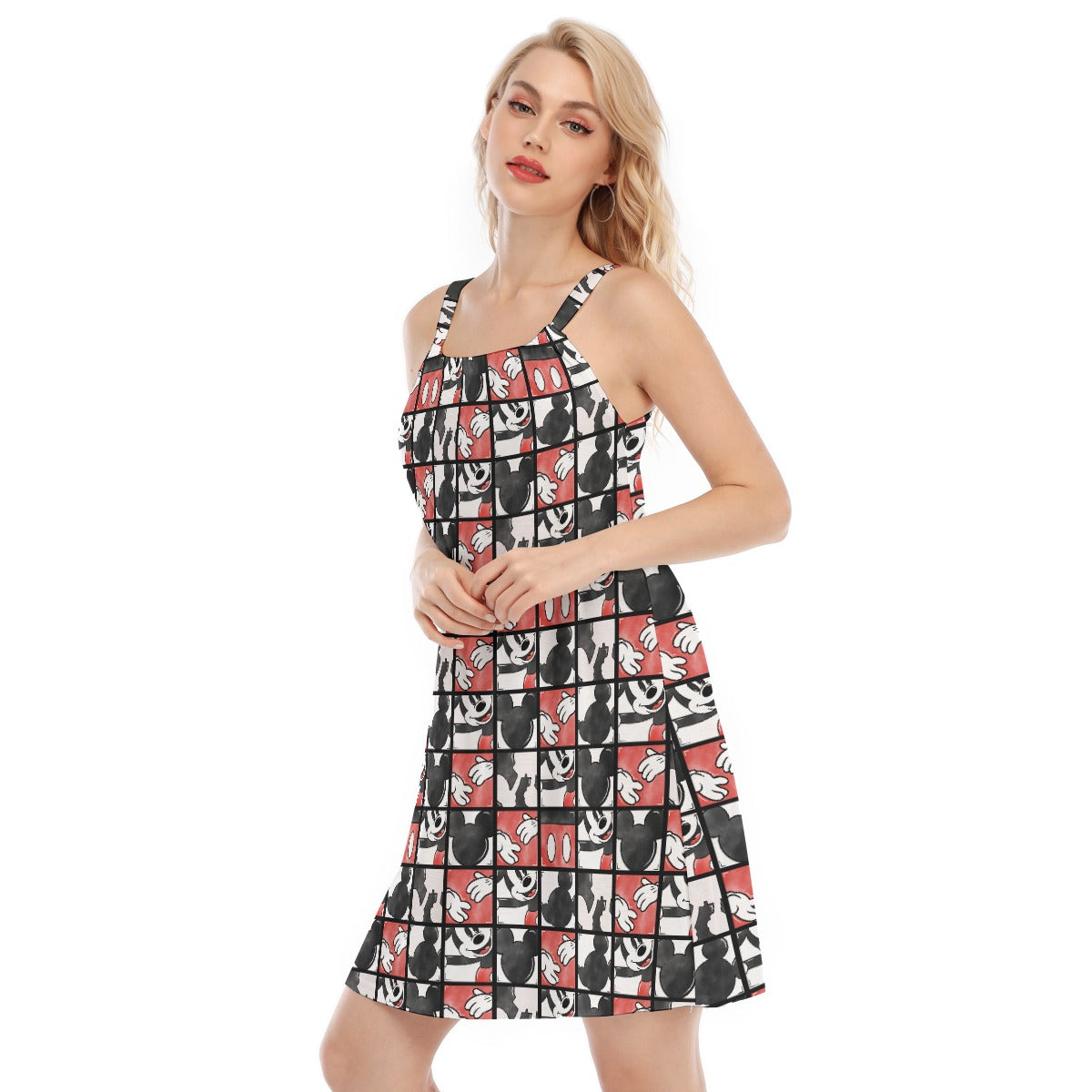 Mouse Block Party - Women’s Adjustable Sundress