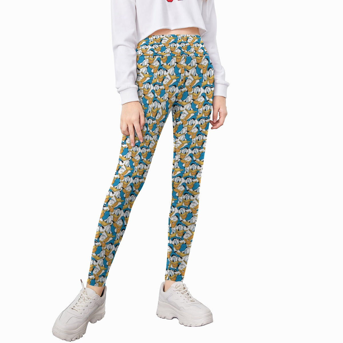 Many Faces of Feisty Duck - Kid's Leggings