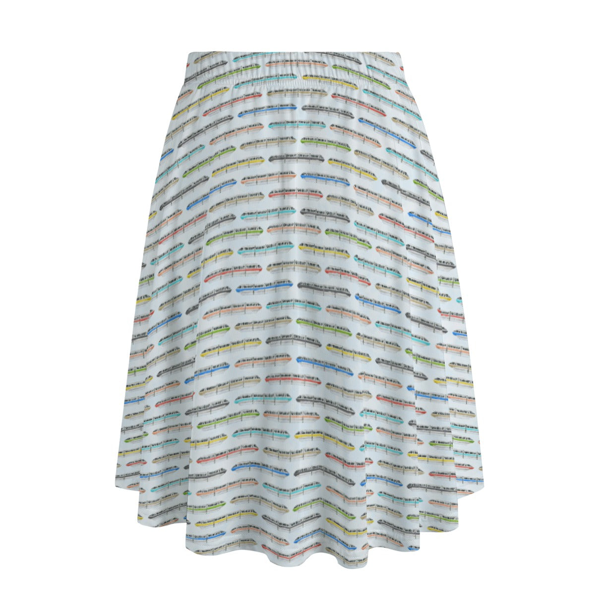 Monorail Rainbow Express - Women’s Pocket Midi Skirt