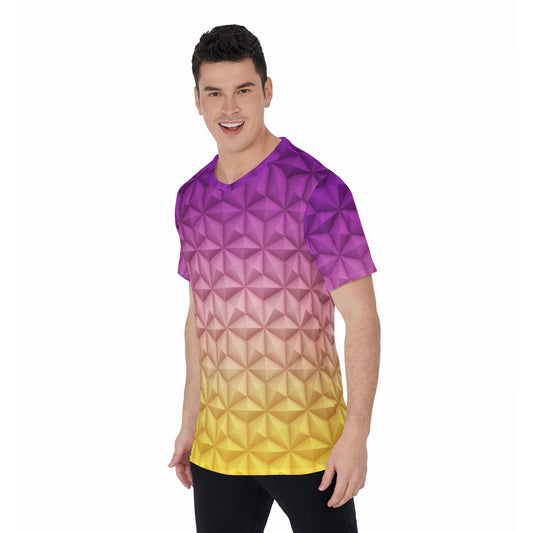 Geometric Spaceship Sphere - Men's Short Sleeve T-Shirt