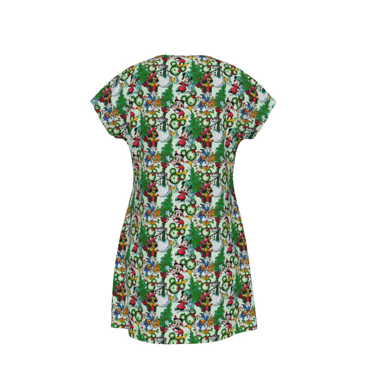 Mouse Friends Christmas Decorations - Women's T-Shirt Dress
