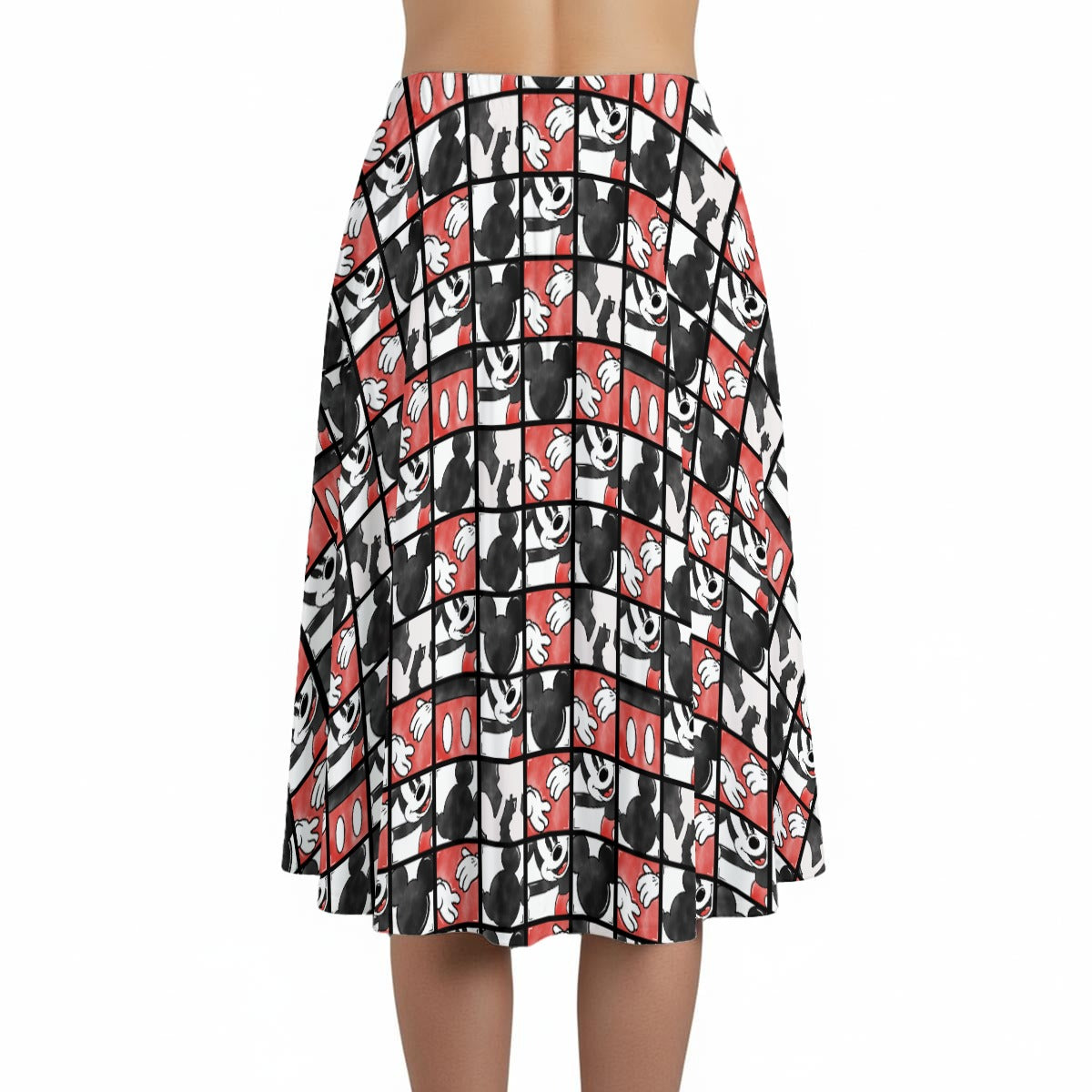 Mouse Block Party - Women’s Pocket Midi Skirt