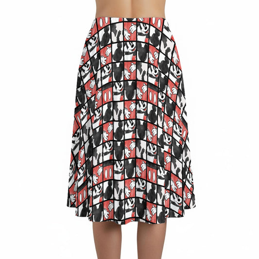 Mouse Block Party - Women’s Pocket Midi Skirt