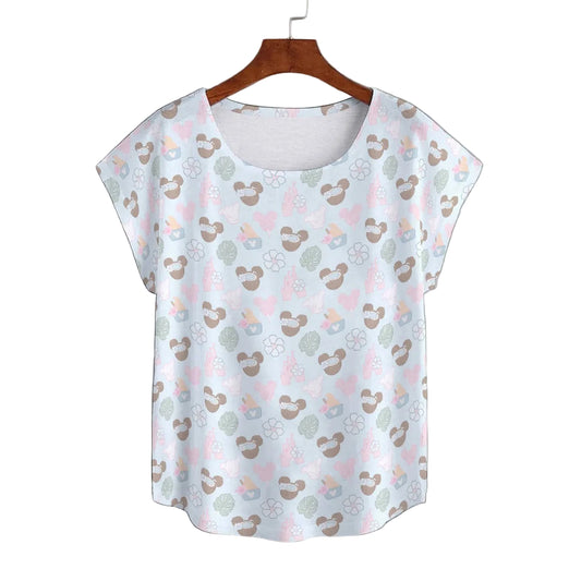 Pastel Island Treats - Women’s Relaxed Fit Scoop Tee