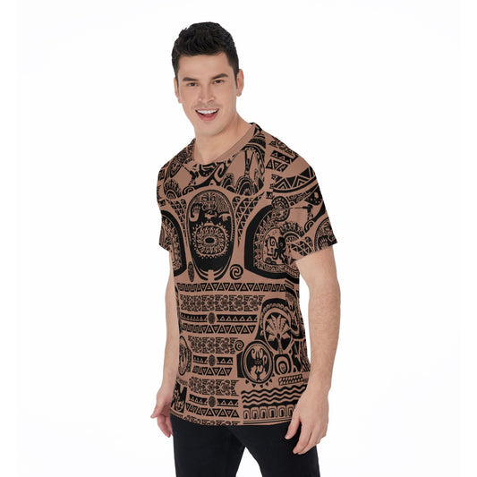 Polynesian Tattoo Motifs - Men's Short Sleeve T-Shirt