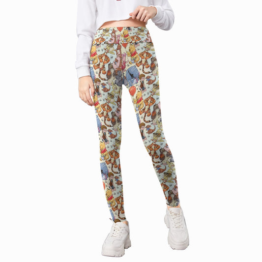 Woodland Friends Sketched - Kid's Leggings