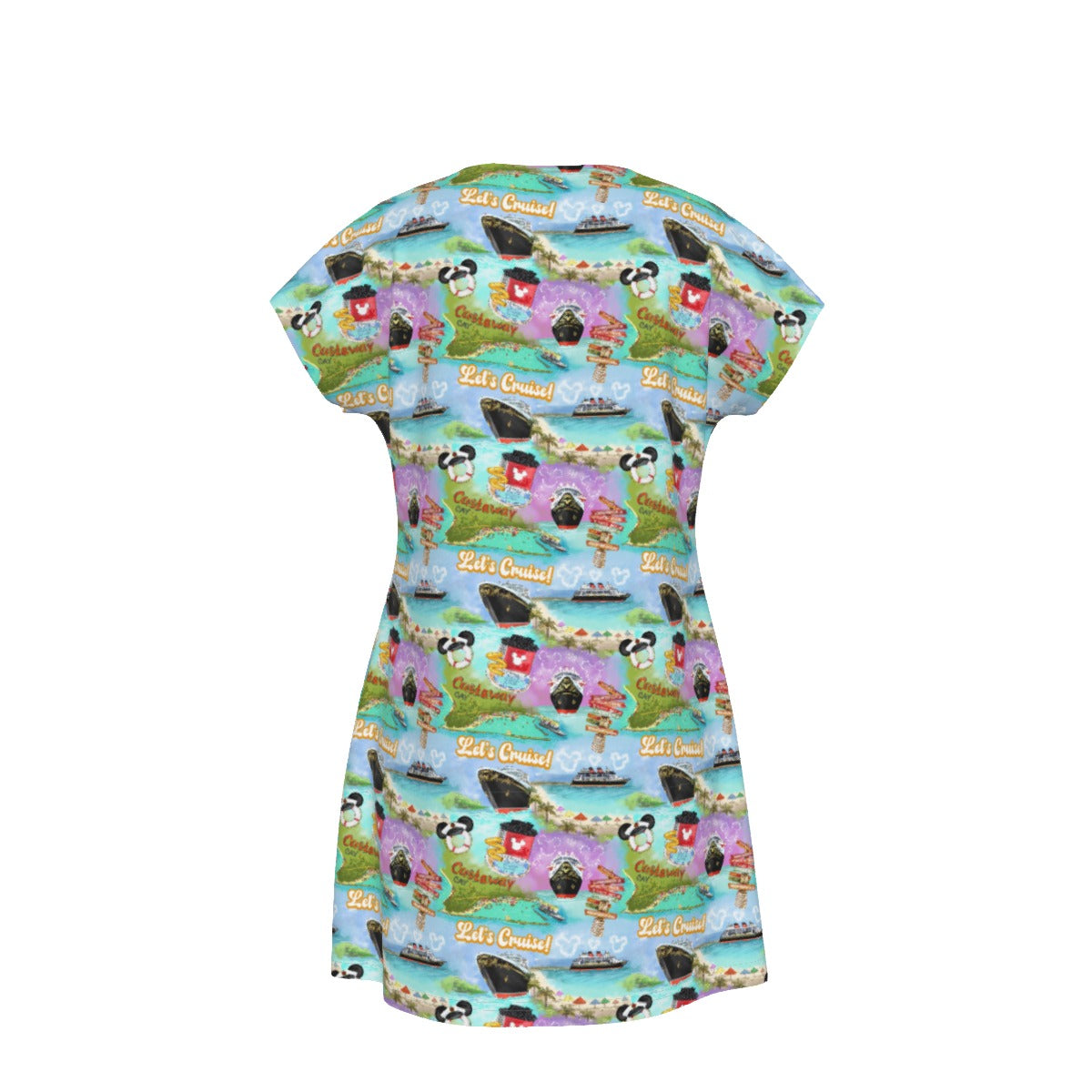 Tropical Castaway Island - Women's T-Shirt Dress