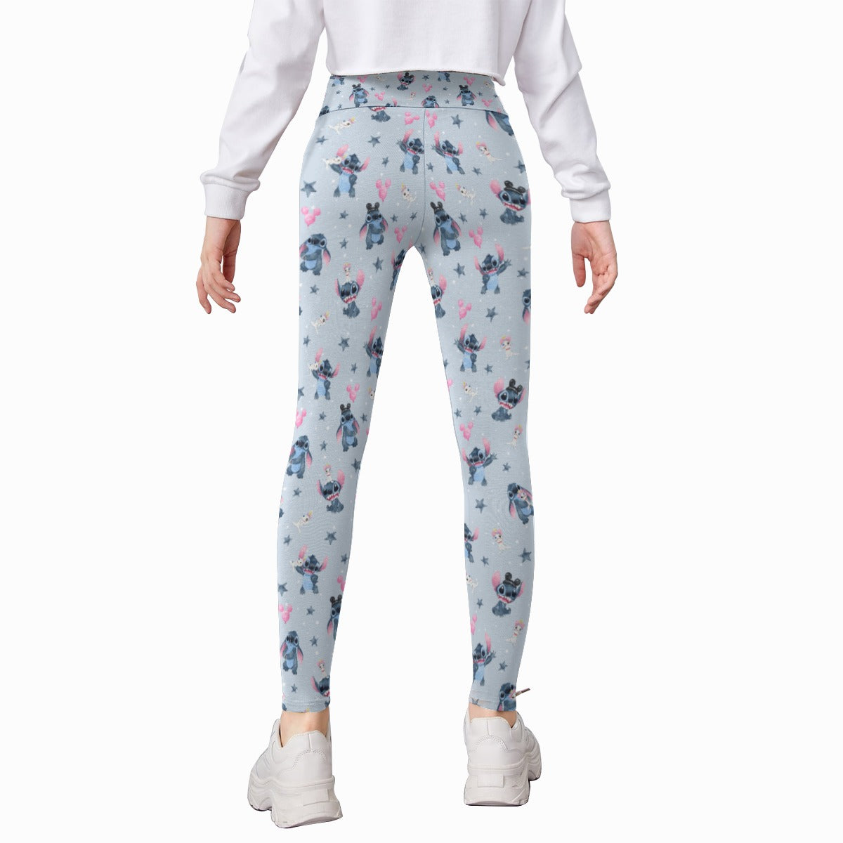 Happy Blue Alien - Kid's Leggings