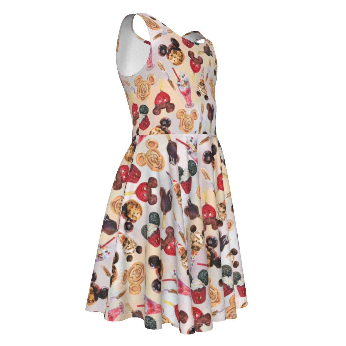 Mouse Snack Treats - Kid's Sleeveless Skater Dress