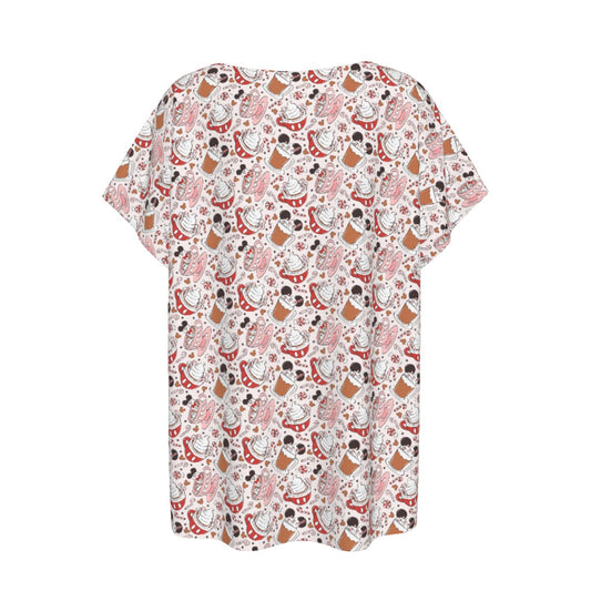 Magic Mouse Hot Chocolate - Women’s Relaxed Fit Scoop Tee