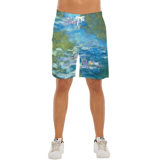 Monet Water Lillies - Men’s Pocket Beach Shorts